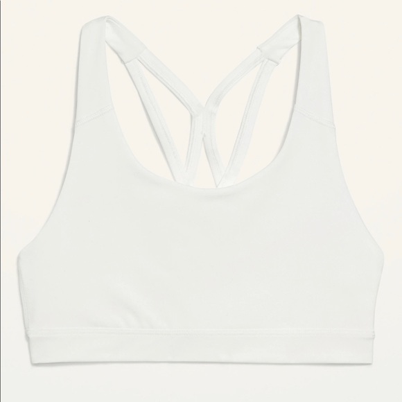 NWT Old Navy White Sports Bra in Small - Picture 1 of 6